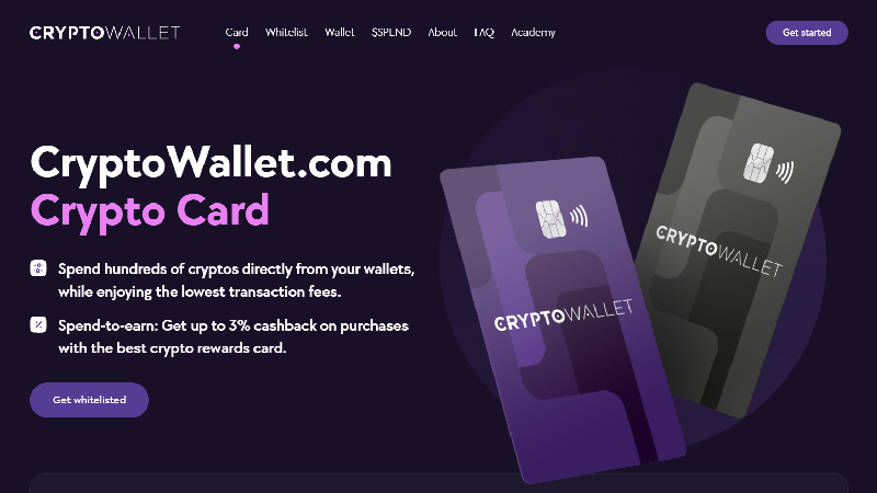 Дебетова картка CryptoWallet.com.
