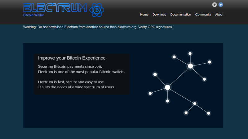 Криптогаманець Electrum.