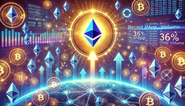 За тиждень обсяг DApp на Ethereum збільшився на 36%. Проте ціна ETH поки не слідує за цим трендом.